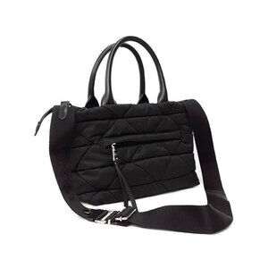 Prada quilted Tote ReNylon logo bag triangle black Bag Padded
